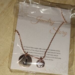 Jewelry Story Necklace Letter J